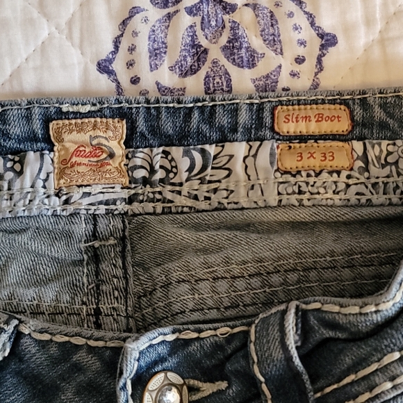 Studio 5 Distressed Jeans Slim Boot Sz 3 - Picture 8 of 9